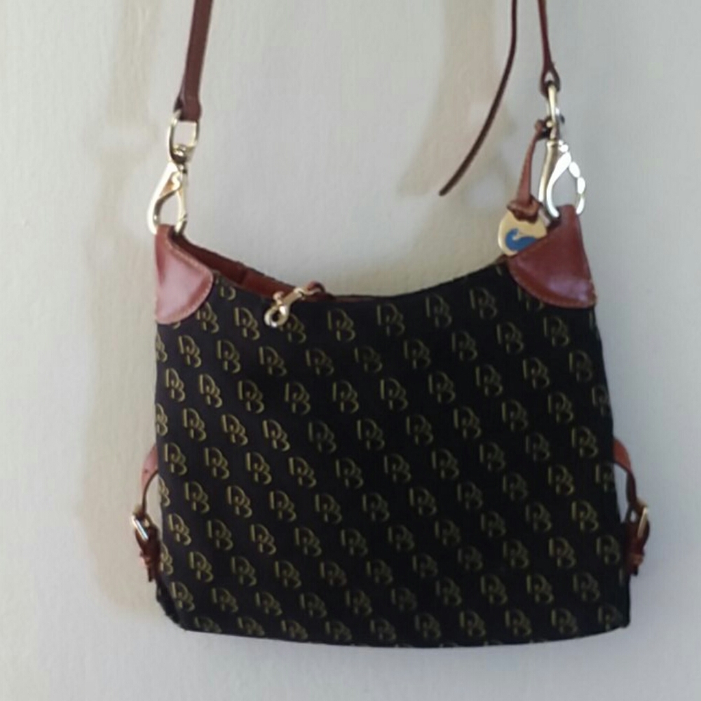 Dooney and Bourke Cross Body Black amd Brown